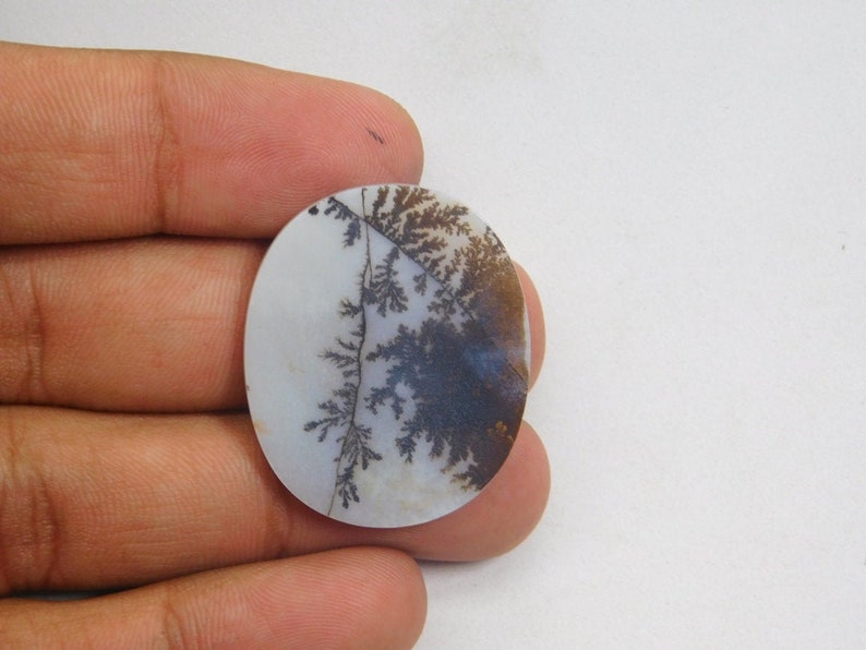 cabochon MM. dendritic moss agate gemstone Natural dendritic moss agate handmade good quality and beautiful design cabochon 36Cts 34X28