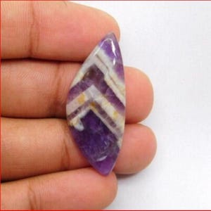chevron Amethyst Natural Amethyst Cabochon Gemstone Purple Amethyst Gemstone Polished Amethyst Loose stone For jewelry Making 18 Cts. N-1060