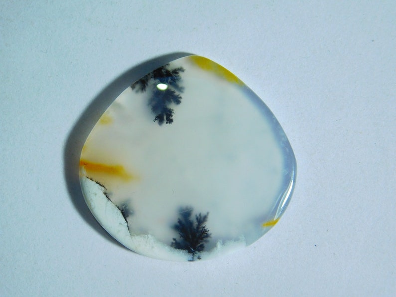 N-13301 Designer Dendrite Gemstone For Jewelry Making 22 Cts Fabulous Natural Dendrite Cabochon High Quality Dendritic Agate Loose Stone
