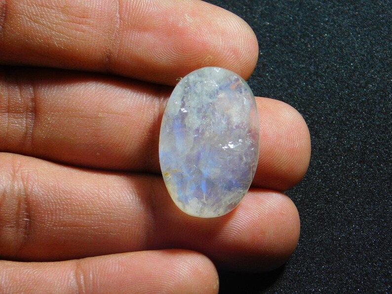 N-12584 Rainbow moonstone gemstone Blue Spectrolite moonstone Natural Rainbow moonstone cabochon Rainbow moonstone stone Druzy 27 Cts