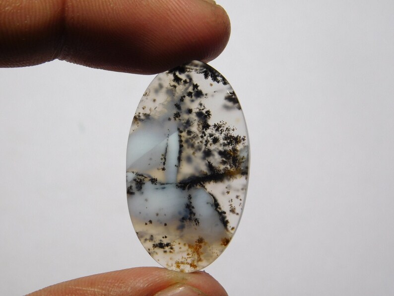 #9786N AAA+ Dendrite Loose Stone Dendrite Gemstone For Jewelry 37 Cts Beautiful Natural Dendrite Dendritic Agate Cabochon Top Rare