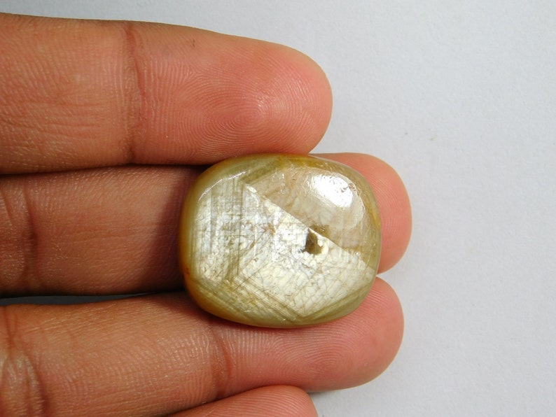 N-13247 Top Quality Sapphire Hand Made Loose Stone For Jewelry Making 47 Cts Gold Sapphire Cabochon Gorgeous! Natural Sapphire Gemstone