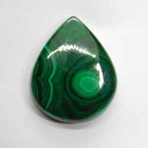 Très lisse Cabochon de malachite naturelle, pierre précieuse de malachite polie, pierre précieuse de malachite en vrac Pierre de malachite en vrac de créateur 64 Cts. N-547 image 3