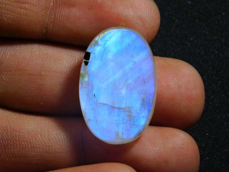N-12584 Rainbow moonstone gemstone Blue Spectrolite moonstone Natural Rainbow moonstone cabochon Rainbow moonstone stone Druzy 27 Cts