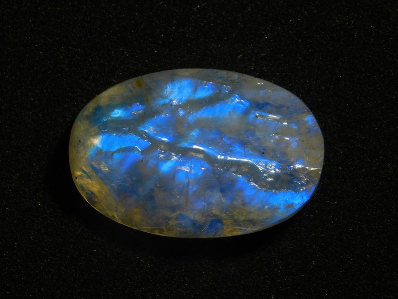 N-12584 Rainbow moonstone gemstone Blue Spectrolite moonstone Natural Rainbow moonstone cabochon Rainbow moonstone stone Druzy 27 Cts