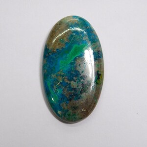 Top Grade 100% Natural Chrysocolla Malachite Cabochon, Chrysocolla Loose Stone, Chrysocolla Gemstone For Jewelry Making 68 Cts. N-3454