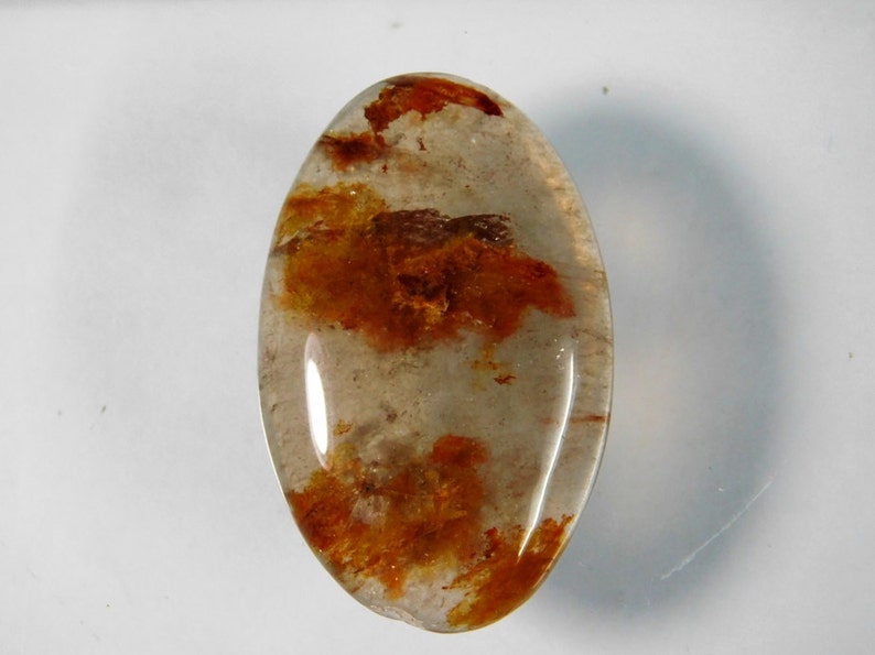 Beautiful Garden Quartz loose stone #727N Natural Garden Quartz cabochon Lodolite quartz garden quartz stone Lodolite cabochon 63 Cts
