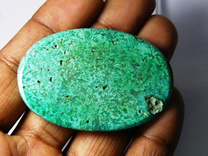 Natural shattuckite chrysocolla Cabochon gemstone #4953N chrysocolla loose gemstone chrysocolla Malachite gemstone For Jewellery 107 Cts