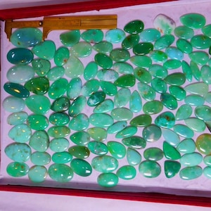 120 pcs. Natural Chrysoprase Lot Gemstone Handmade Chrysoprase Lot Loose Stone For Jewelry Making Chrysoprase Loose semi precious N-lot 03