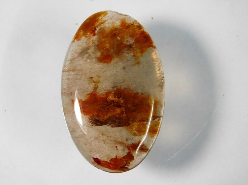 Beautiful Garden Quartz loose stone #727N Natural Garden Quartz cabochon Lodolite quartz garden quartz stone Lodolite cabochon 63 Cts