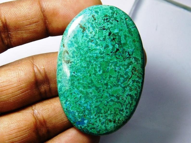 Natural shattuckite chrysocolla Cabochon gemstone #4953N chrysocolla loose gemstone chrysocolla Malachite gemstone For Jewellery 107 Cts