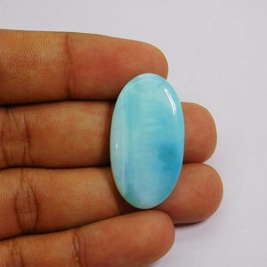 AAA+ Unique Beautiful Peru Opal 100 %Natural Blue Peruvian Opal Gemstone Top Quality Peruvian Opal Cabochon Semi Precious 33 Cts. N-3380