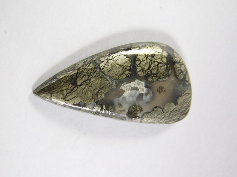 #8106N Best Price Natural Marcasite Cabochon Gemstone Marcasite Loose stone Wholesale Price Marcasite Gemstone From Nipomo 33 Cts