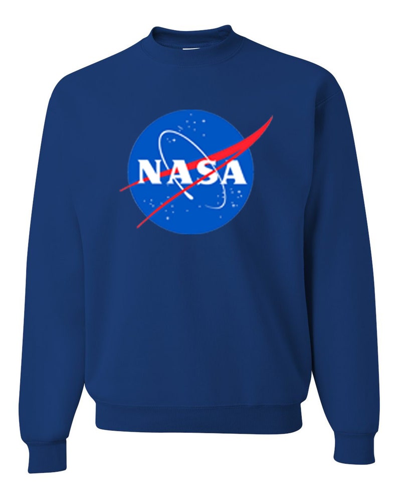  NASA  Sweater NASA  Logo High Quality Soft Unisex Crew Neck 