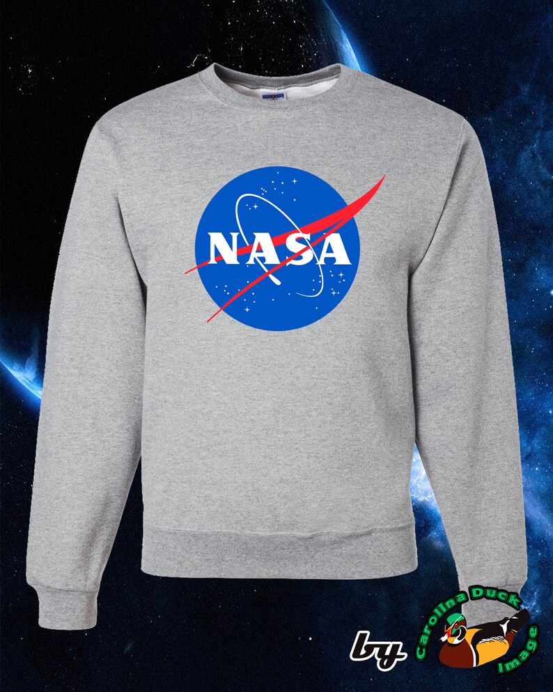  NASA  Sweater NASA  Logo High Quality Soft Unisex Crew Neck 