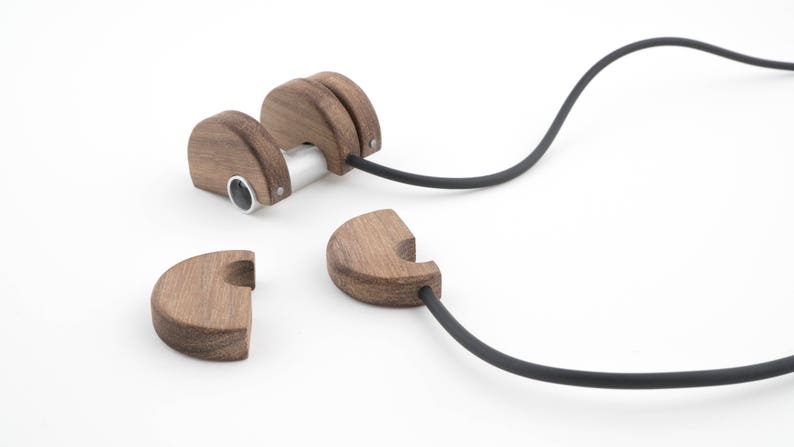 Half Moon Contemporary wooden Puzzle Necklace can be a Distinctive Meaningful Gift.