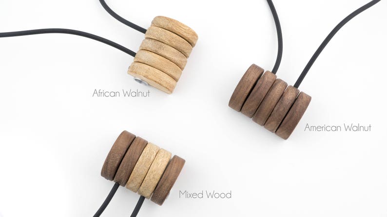 Half Moon Contemporary wooden Puzzle Necklace can be a Distinctive Meaningful Gift.