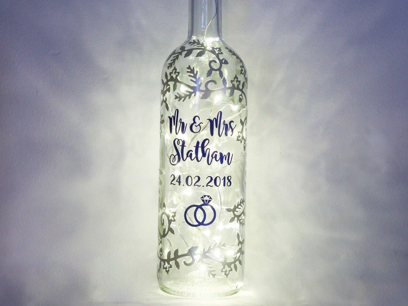 Custom Wedding Gift for Best Friend Bottle Lights Etsy