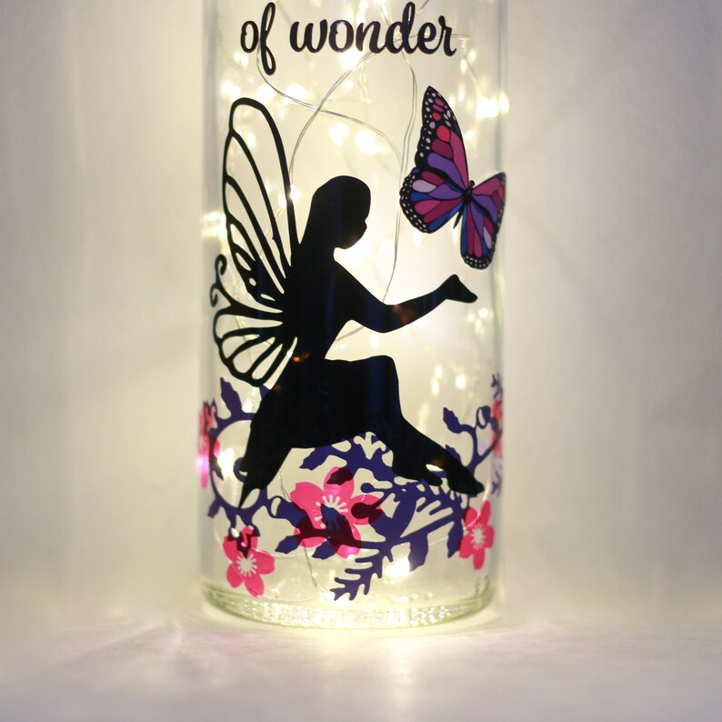Personalised Fairy Gifts Fairy Bottle Lamp Custom Quote Etsy Canada