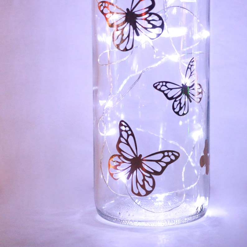Butterfly Gifts for Her Light up Bottle Wine Bottle Light Etsy UK