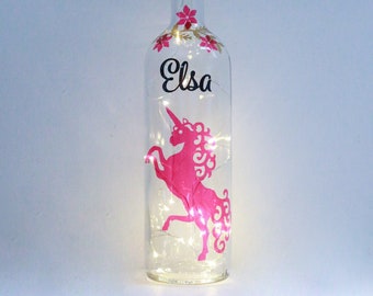 Unicorn Gifts For Girls, Bottle Lights, Fairy Lights, Kawaii Gifts, Magical Gift, Christmas Gifts for Her, Birthday Gift, Unicorn Lantern