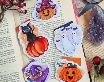 Magnetic Bookmark Pumpkin Halloween Special I Magnet Lesezeichen