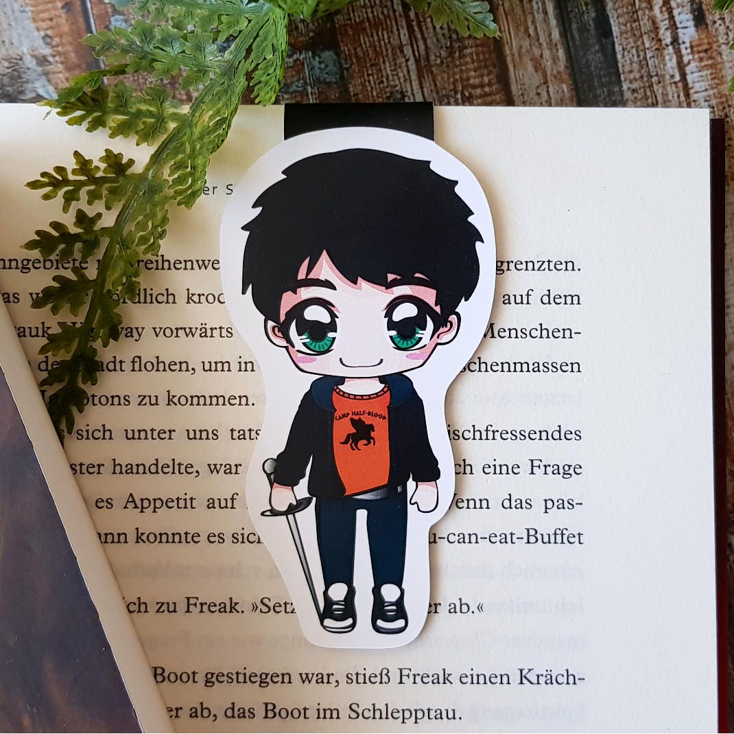 magnetic bookmarks percy jackson inspired by etsy