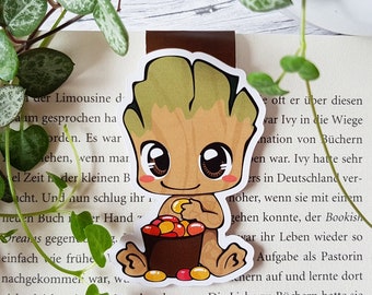 Magnet Lesezeichen Groot I Guardians of the Galaxy inspired I Bücher Deko für Bücherregal Bookmark Buch