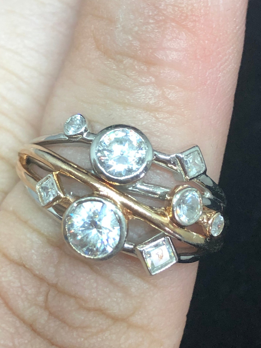 925 Sterling Silver Right Hand Ring - Etsy