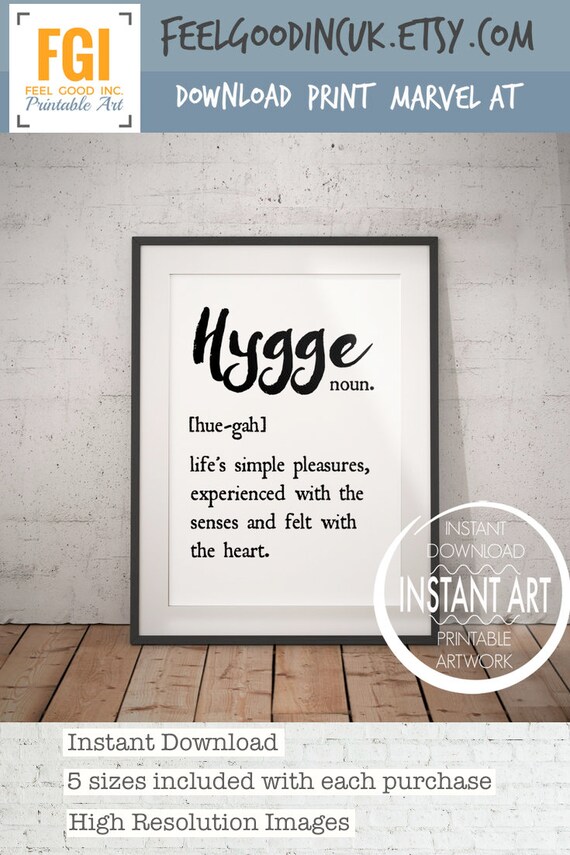 Hygge Print Arte De La Pared Hygge Nuevo Hogar Regalo De Etsy