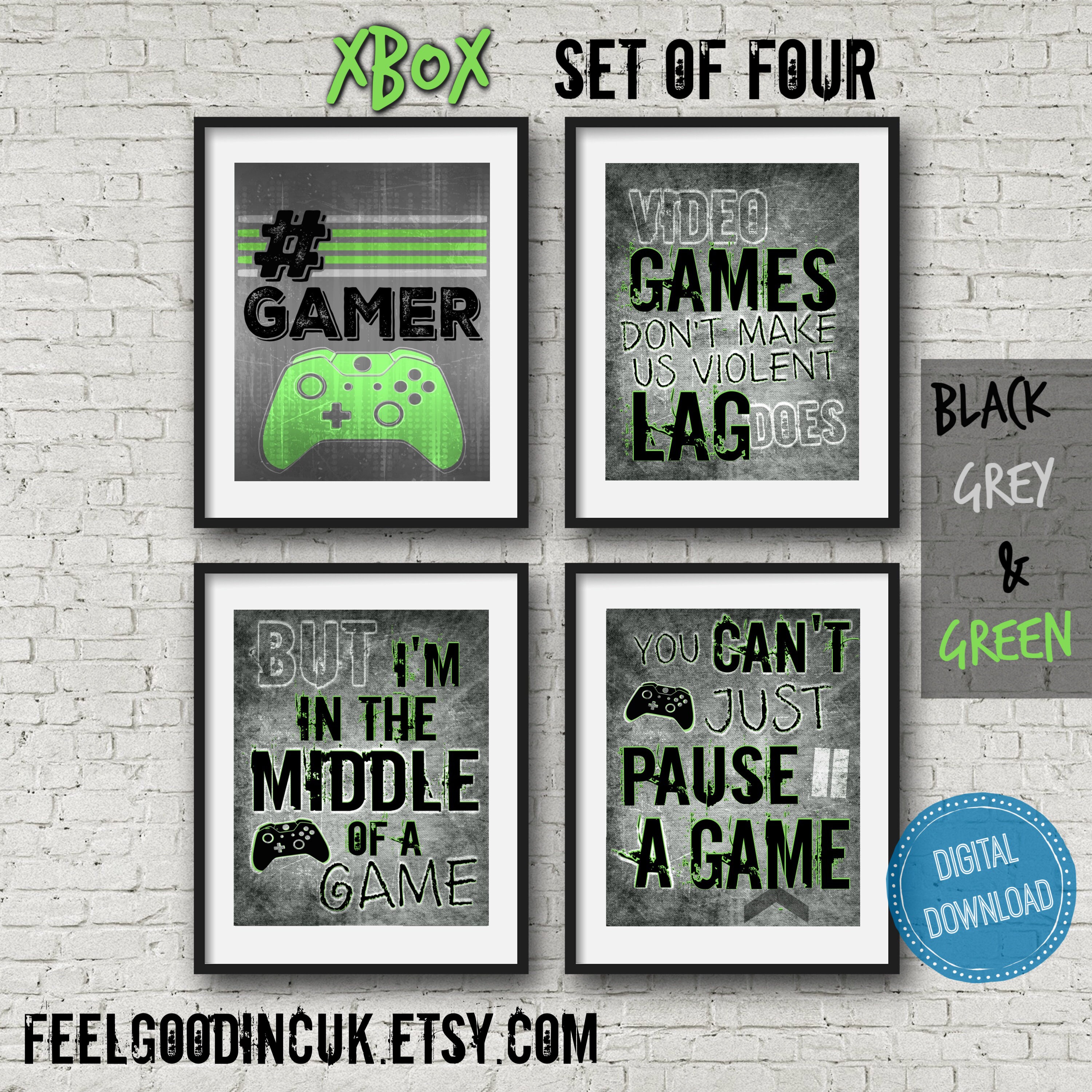 A4 Gamer Xbox Print Gift Teenage Boys Eat Sleep Game Repeat NO FRAME A4 Gamer Xbox Print Gift Teenage Boys Eat Sleep Game Repeat NO FRAME