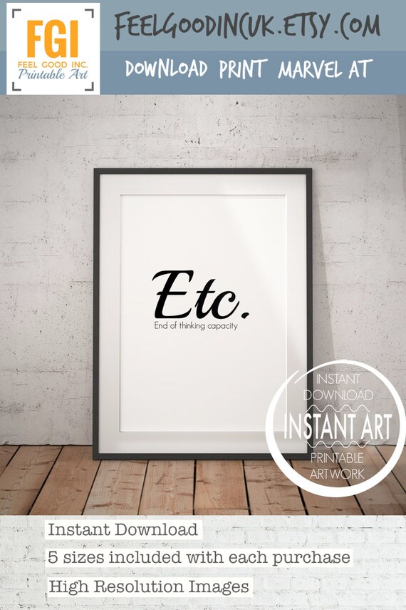 Citation Amusante Etc Capacite De Fin De Pensee Reverie Etsy France