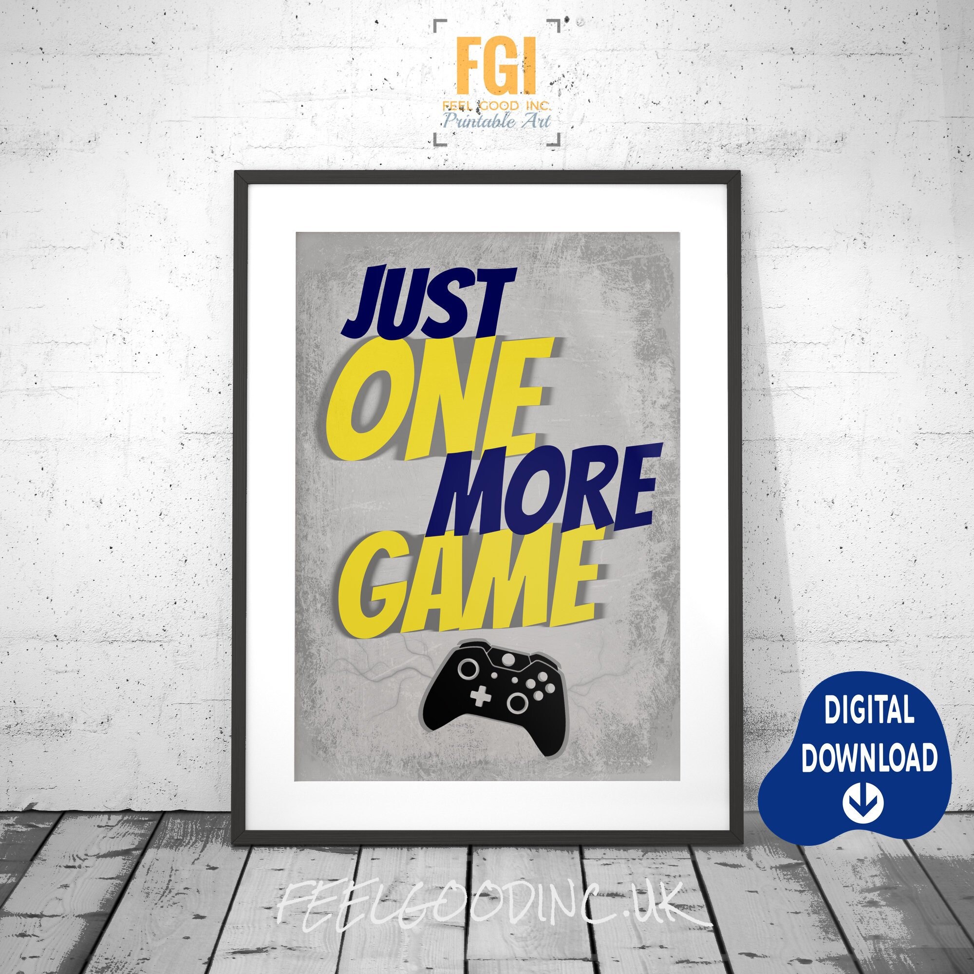 XBOX Just one more Game Poster Xbox print xbox wall decor Etsy