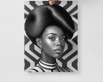 African Art Black Woman Print Black Woman Poster African American Poster