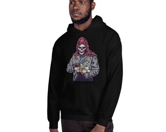 Skeleton, Reaper, Grim Reaper, The Grim Reaper, Dr.Grim Reaper Feelgood Hoodie