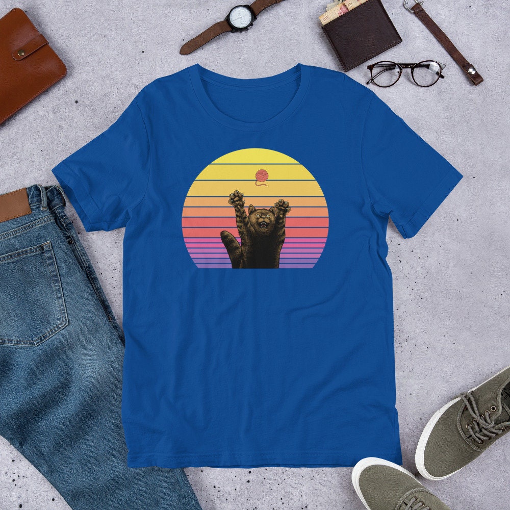 Retro Cat T Shirt
 Vintage Cat T Shirt Retro Style Cat Lovers Gifts