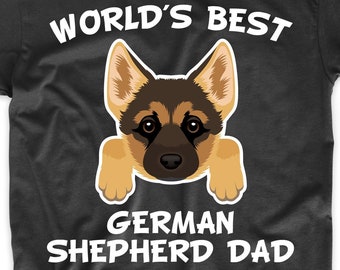 Camiseta de papá pastor alemán: la mejor camiseta del mundo para dueños de perros.
