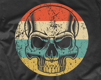 Men's Skeleton Skull Shirt - Retro Skull Icon T-Shirt