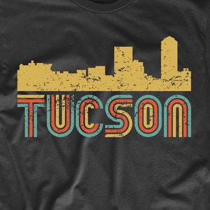 Men&#39;s Tucson Shirt - Retro Vintage Style Tucson Arizona Skyline T-Shirt