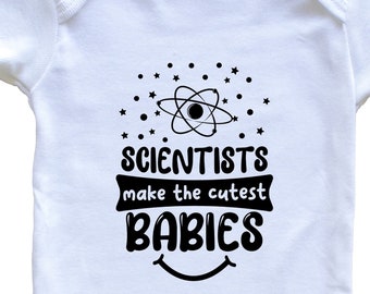 Scientists Make The Cutest Babies Funny Science Baby Bodysuit