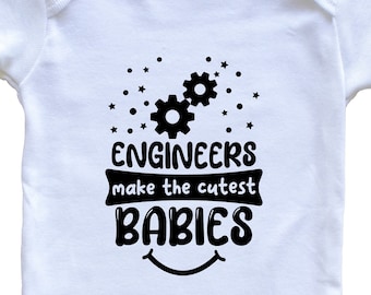 Engineers Make The Cutest Babies Funny Engineering Baby Bodysuit