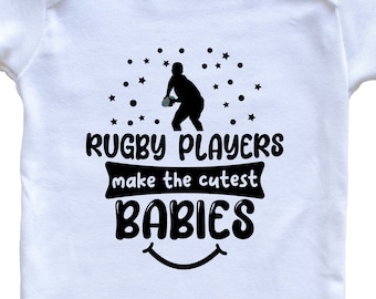 Rugby Players Make The Cutest Babies Funny Rugby Baby Bodysuit