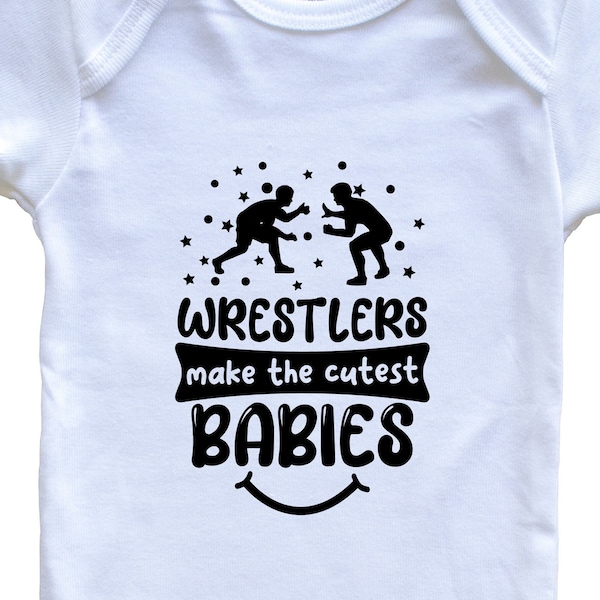 Wrestlers Make The Cutest Babies Funny Wrestling Baby Bodysuit