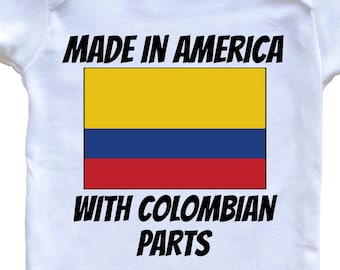 Made In America With Colombian Parts Baby Bodysuit One Piece