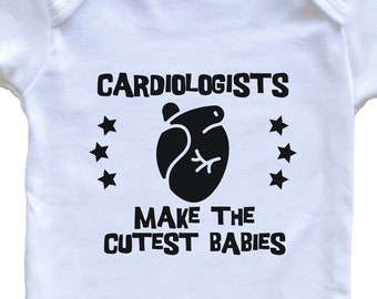 Funny Doctor Baby Bodysuit - Cardiologists Make The Cutest Babies One Piece