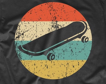 Skateboarding T-Shirt - Skateboarder Icon Retro 1970's Style Skater Shirt