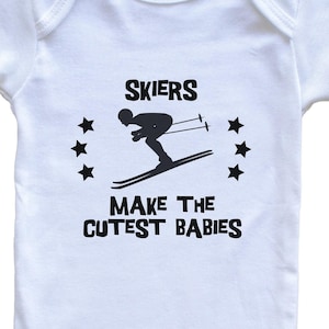 Funny Skiing Baby Bodysuit - Skiers Make The Cutest Babies One Piece