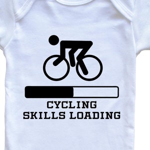 Cycling Skills Loading Baby Bodysuit - Funny Bike Baby One Piece