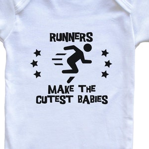 Funny Running Baby Bodysuit - Runners Make The Cutest Babies One Piece