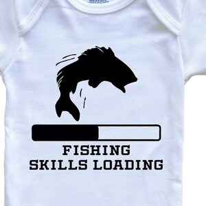 Fishing Skills Loading Baby Bodysuit - Funny Fishing Baby One Piece